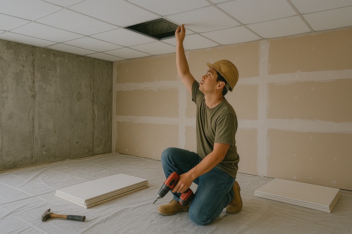 Thi công trần – sàn – tường